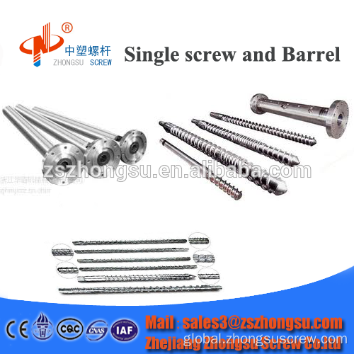 Profile Screw Barrel 38CrMoAlA/Profile screw and barrel/plastic extruder machine Factory